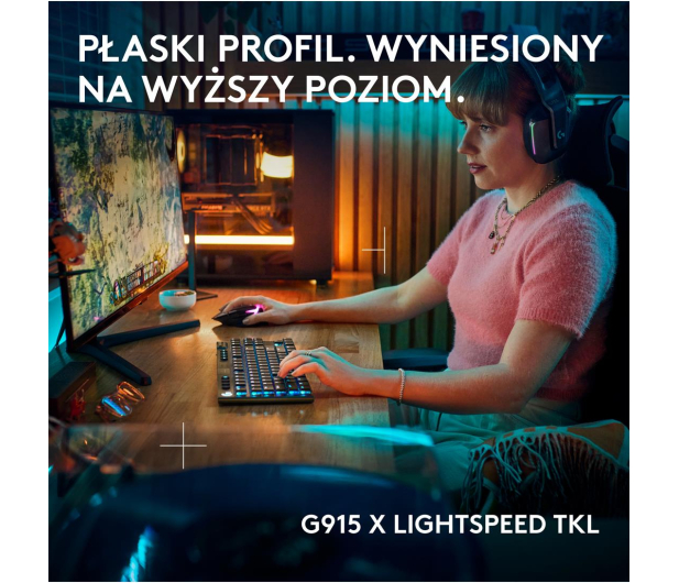 LOGITECH G915 X TKL Lightspeed Tactile czarny 920-012721 - 1276179 - zdjęcie 2
